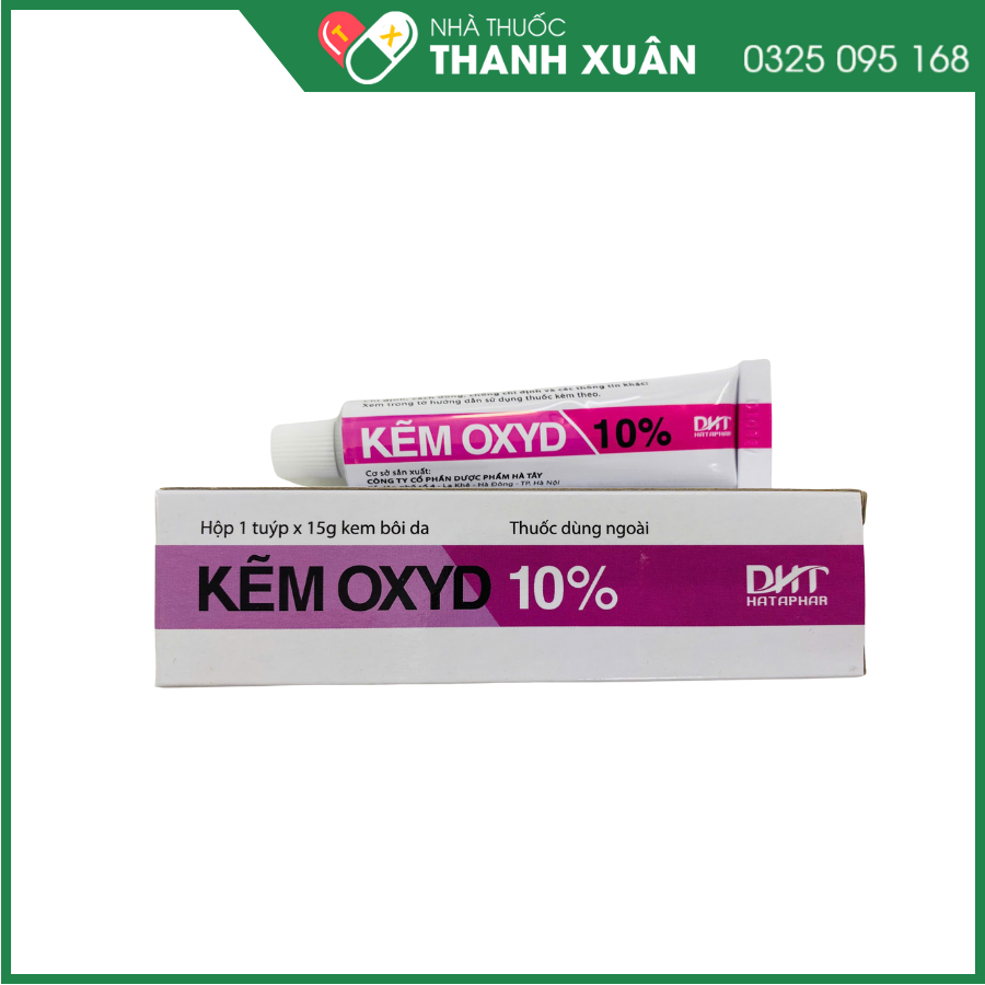 Kẽm Oxyd 10% Dược Hà Tây điều trị bệnh về da